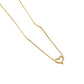 Collar silueta corazón circonia
