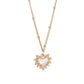 Collar corazón cristales