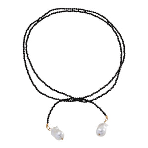 Collar corbatín perla