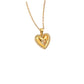 Collar corazón circonia