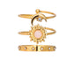 Anillo triple ajustable