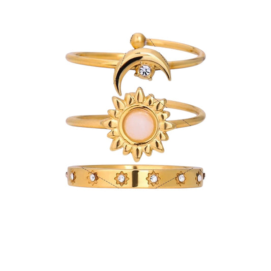 Anillo triple ajustable