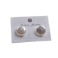 Arete perla plana plata 925