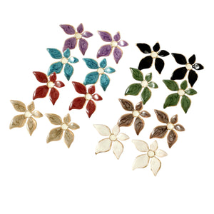 Arete flor color par