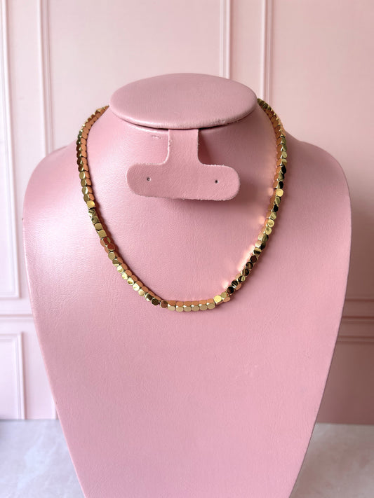 Collar cuentas Acero