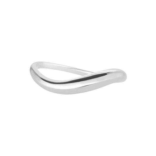 Anillo onda plata 925