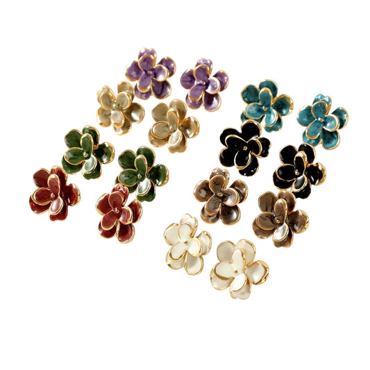 Arete flor color par