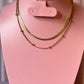 Collar doble bolita planchado