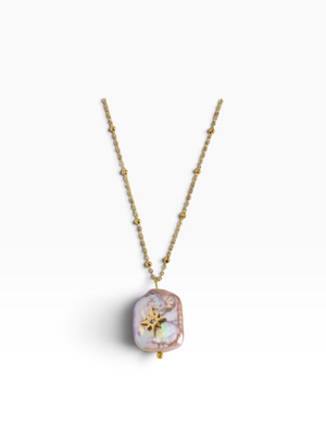 Collar perla y sol