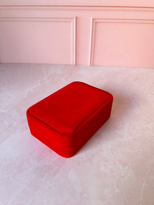 Caja Regalo terciopelo rojo