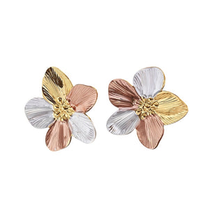 Arete flor tricolor