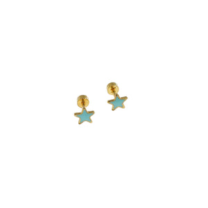 Piercing estrella azul