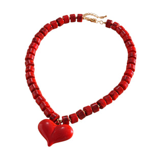 Collar Corazón rojo ♥️