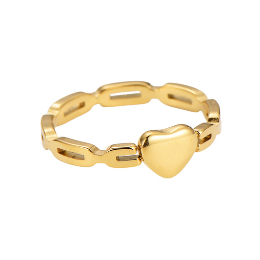 Anillo trenzado corazón