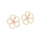 Arete flor silueta