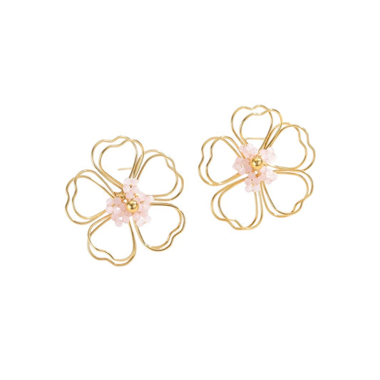 Arete flor silueta