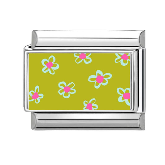 Charm verde flor