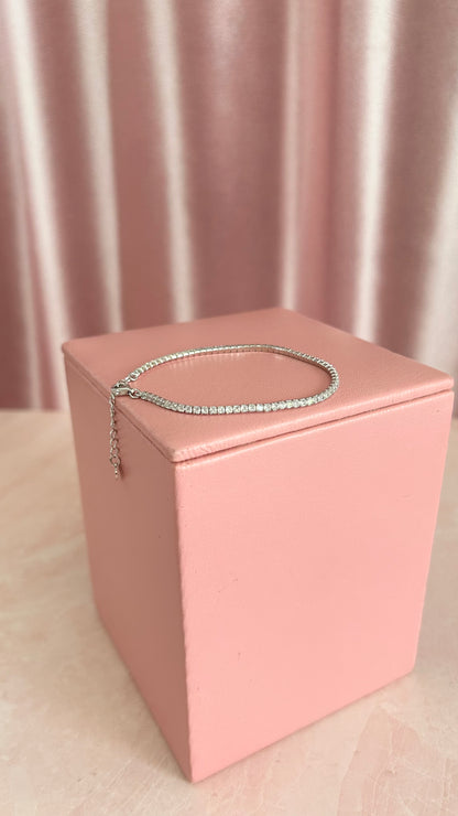 Pulsera circonia plata 925 tenis