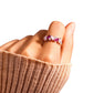 Anillo rosa plata 925