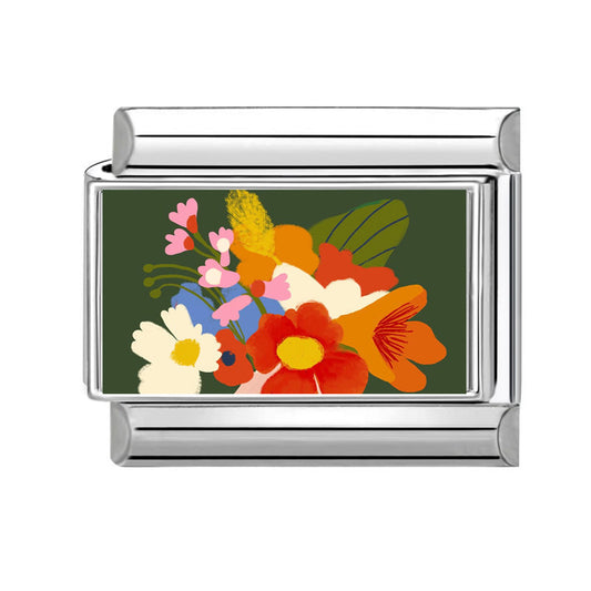 Charm verde flor