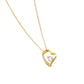 Collar corazón silueta circonia 💙