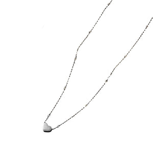 Collar Corazón bolitas