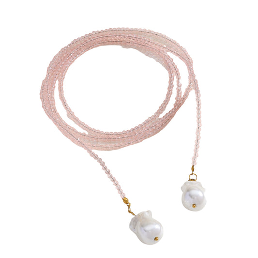Collar corbatín perla