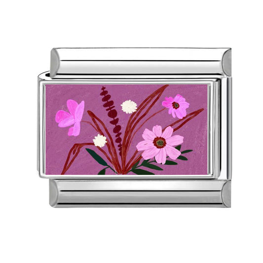 Charm morado flor