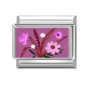 Charm morado flor
