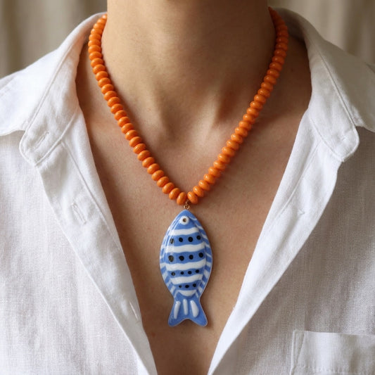 Collar cuentas pez 🐟