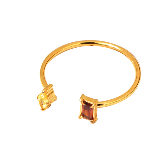 Anillo cristal rojo