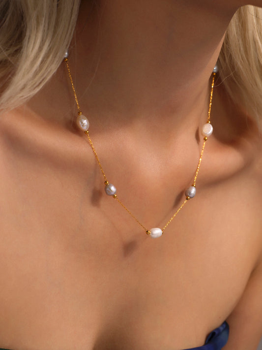 Collar delicado perla 🐚