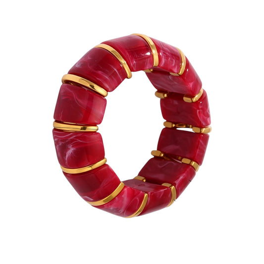 Brazalete elástico acrílico chunky