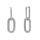 Arracada doble circonia