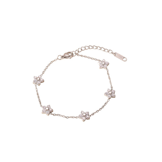 Pulsera flor circonia