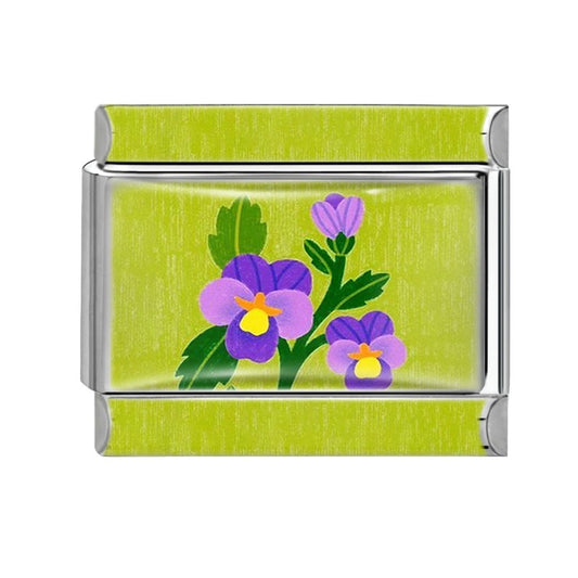 Charm verde flor