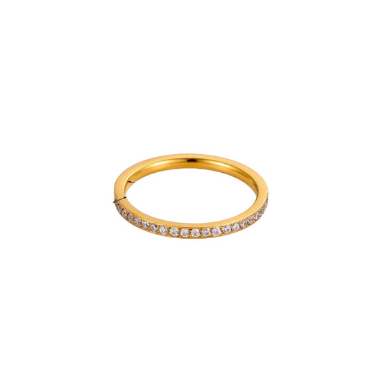Anillo circonia blanca