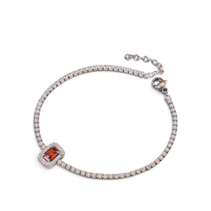 Pulsera circonia roja
