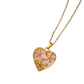 Collar corazón rosa