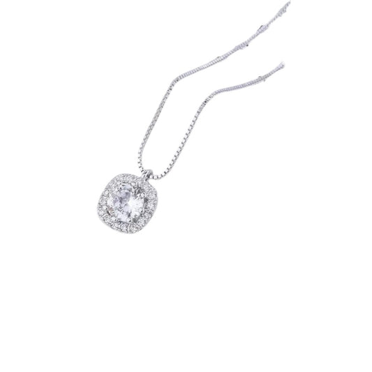 Collar circonia plata 925