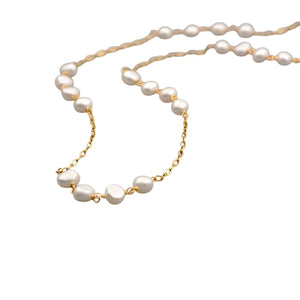 Collar largo perla