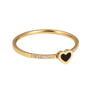 Anillo delgado mini corazón