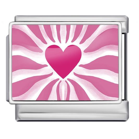 Charm corazón rosa