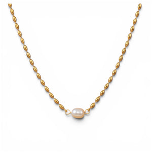Collar perla natural Bolita🦪