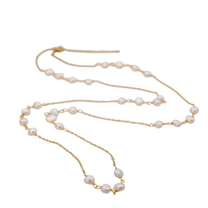Collar largo perla