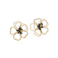 Arete flor silueta
