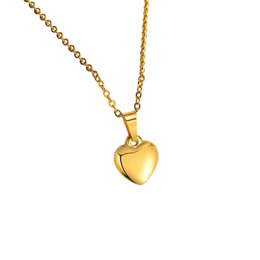 Collar corazón liso 💛