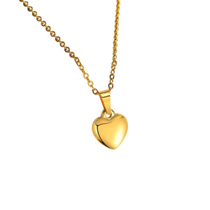 Collar corazón liso 💛