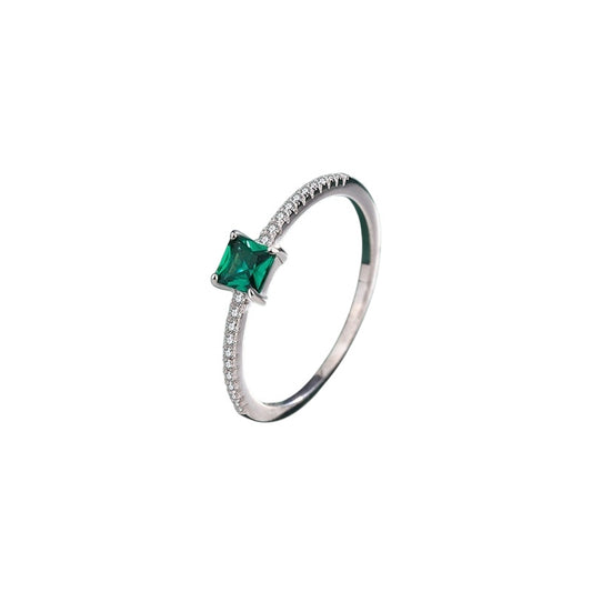 Anillo verde plata 925