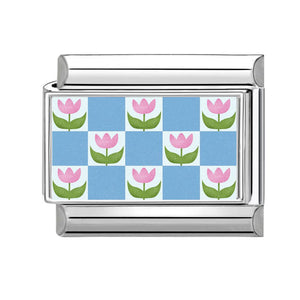 Charm azul flor